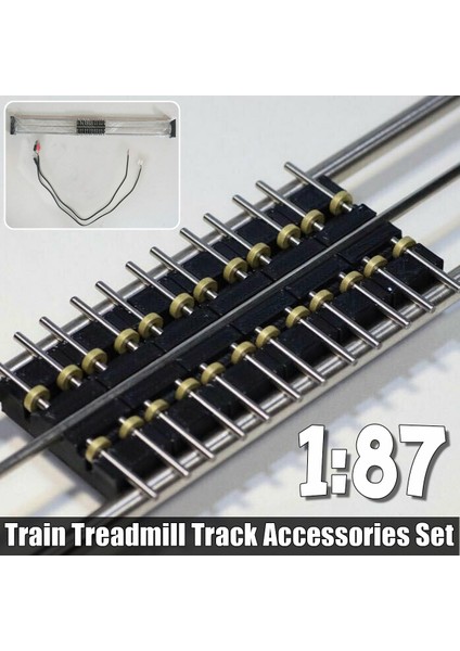 Geleneksel 1/87 Model Tren Tekerlekleri Ho Ölçekli Metal Koşu Bandı Parça Aksesuarları Set Sıcak (Yurt Dışından)