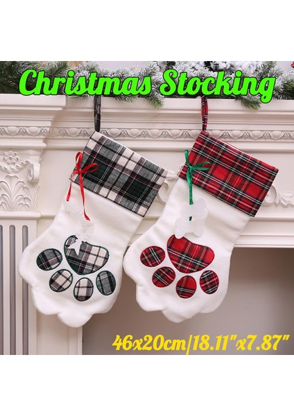 Noel Çorap Çorap Noel Baba Şeker Hediye Asmak Dekor (Yurt Dışından)