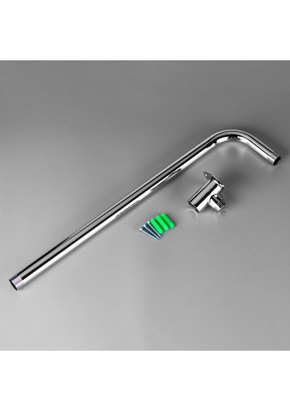 Pirinç Krom Duvara Monte Alt Giriş Hortumu Banyo Duş Başlığı Uzatma Kolu (Yurt Dışından) fiyatları