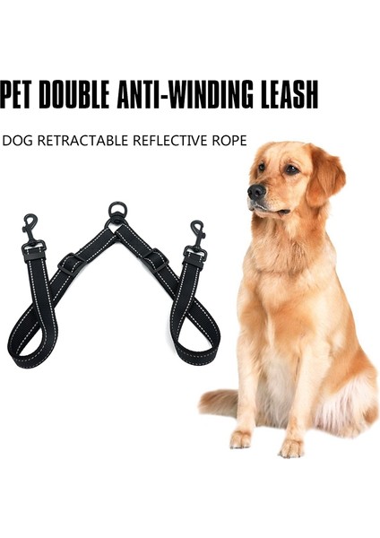 Büyük Köpekler Için Çift Tasma Bağlayıcı Iki Büyük Köpek Için Uygun Naylon Ayırıcıyı Ayarlayın (Yurt Dışından) fiyatları