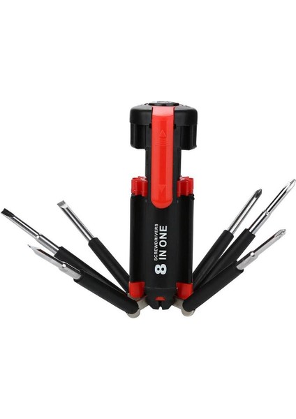 In 1 Çok Fonksiyonlu Tornavida Aracı Süper Parlak LED Torch El Feneri 8 In 1 Dıy (Yurt Dışından) fırsatları