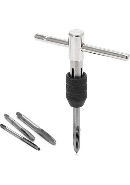 Srıwen 5 Adet/takım T Tipi Makine El Vida Konu Musluklar Oyucu M3/m4/m5/m6 Musluk Seti Büküm Matkap Uçları ve Anahtarı (Yurt Dışından)