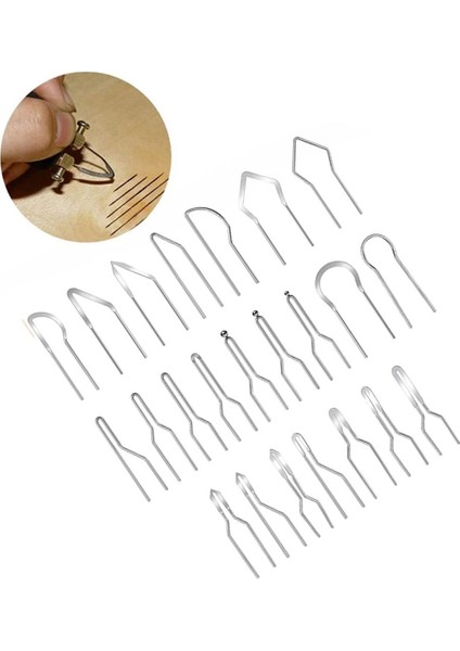 23 Adet Pyrography Tel Uçları Ahşap Yakma Için Yedek Şekil Pyrography Tel Kalem Uçları (Yurt Dışından)
