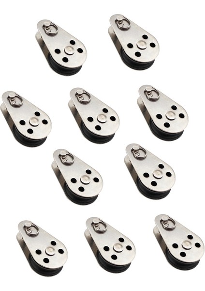 10 Adet Paslanmaz Çelik M25 Kasnak Bloğu Asmak Tel Çekme Tekerleği Kaldırma Tel Halat Kablo Makarası Makarası (Yurt Dışından) fiyatları