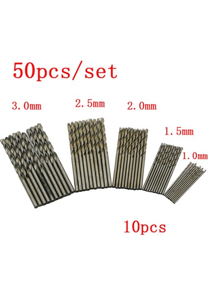 50 Adet Hss Yüksek Hız Çeliği Elmas Matkap Ucu Seti Alet Kaplı Büküm Matkap Sevıch (Yurt Dışından) indirimleri