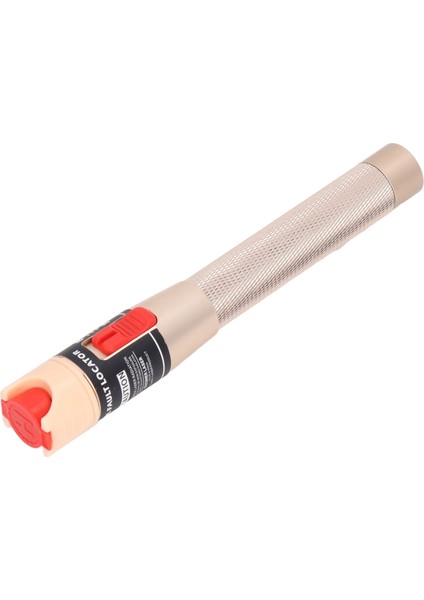 Hao Kan Vfl Kırmızı Işık Kalem Kaymaz Sap Alüminyum Alaşımlı Toz Geçirmez 2.5mm Konnektör Fiber Görsel Arıza Bulucu Altın (Yurt Dışından)