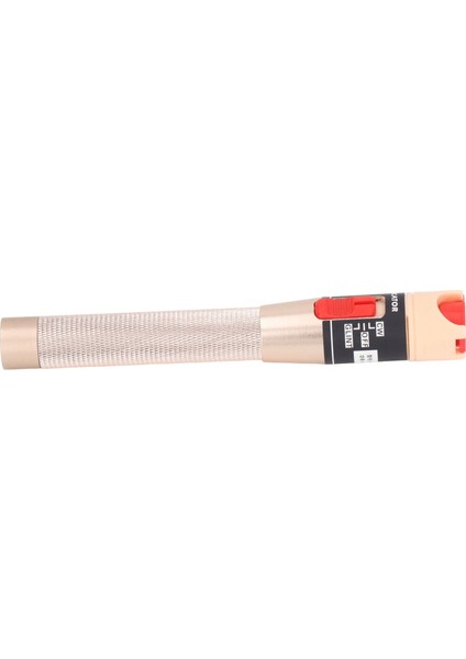 Hao Kan Vfl Kırmızı Işık Kalem Kaymaz Sap Alüminyum Alaşımlı Toz Geçirmez 2.5mm Konnektör Fiber Görsel Arıza Bulucu Altın (Yurt Dışından)