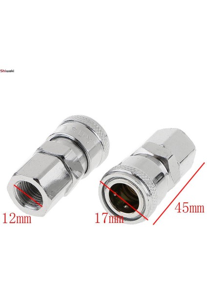 SF20 - 1/4 Bsp Dişi Dişli Çabuk Açılan Bağlantı Konektörü Hava Hattı Hortumu Kaplin Kompresörü 2'li Paket (Yurt Dışından) fiyatları