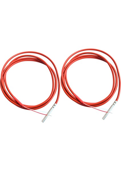 2x 2 Telli PT1000 Sıcaklık Sensörü Termistör Silikon Jel Kaplamalı 1.5 Metre Probu 45MM x 5mm -50-180 Santigrat Rtd'ler (Yurt Dışından)
