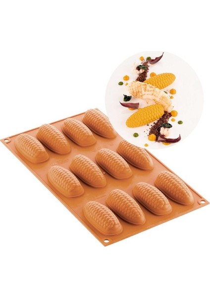 Silikomart Profesyonel Silikon Kalıp[mısır] Pannocchıa 20