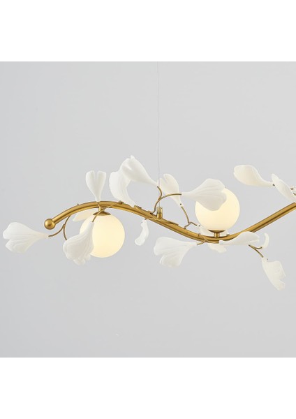 2712-4AS Ivy 4 Lü Sıralı Avize Sarı
