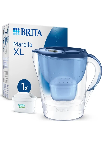 Marella XL ''Maxtra Pro All-in-1 Filtreli'' Sürahi Pro - Mavi, 3,5 Lt