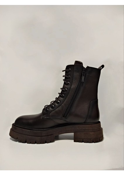 Yldz-26254-1 Kahverengi Deri Kadın Bot Kahverengi modelleri