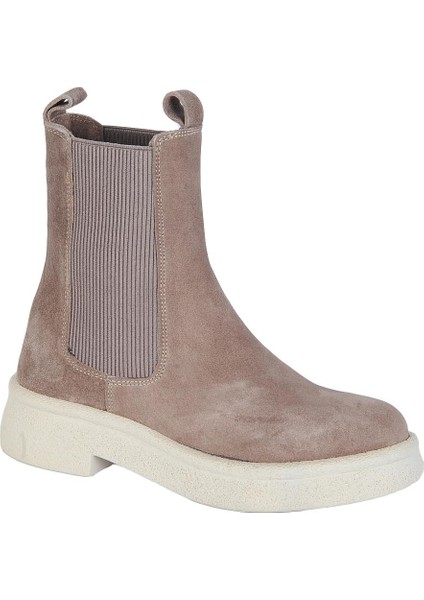 240524 Vizon Süet Deri Kadın Düz Bot fiyatları