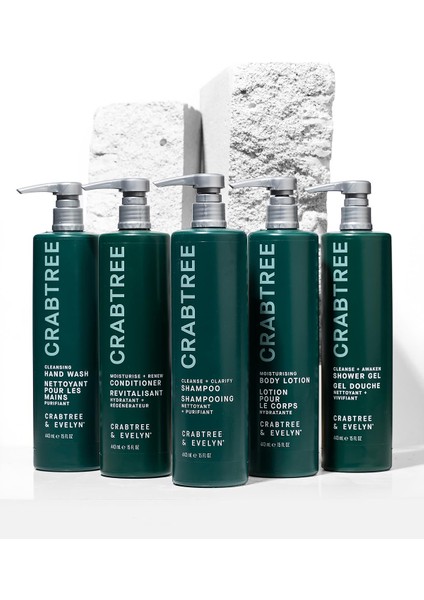 Shampoo 443 ml + Conditioner 443 ml + Shower Gel 443 ml + Body Lotion 443 ml +Hand Wash 443 ml