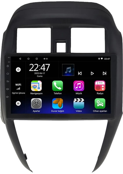Nissan Micra (2014-2018) Android 12 Carplay Navigasyon Multimedya - 2gb Ram 32GB HDD