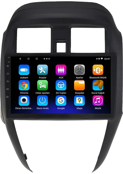 Nissan Micra (2014-2018) Android 12 Carplay Navigasyon Multimedya - 2gb Ram 32GB HDD modelleri