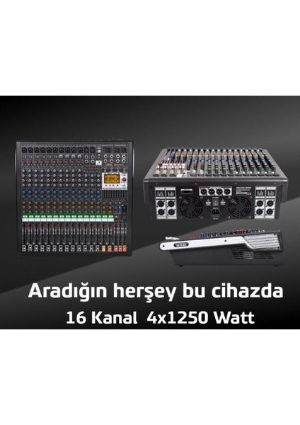 DPX-PRO16 4X1250 Watt 16 Kanal Power Mixer