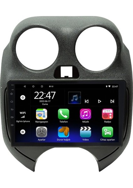 Nissan Note Android 12 Carplay Navigasyon Multimedya - 2gb Ram 32GB HDD