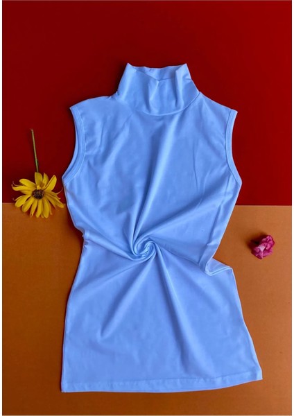 Pamuklu Likralı (2 Adet) Siyah ve Beyaz Iç Göstermeyen Sıfır Kol Kadın T-Shirt fiyatları