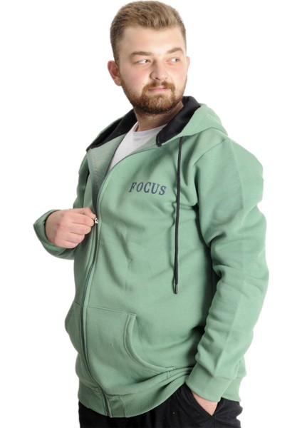 Büyük Beden Erkek Sweat Kapşon Focus 23539 Çağla fiyatları