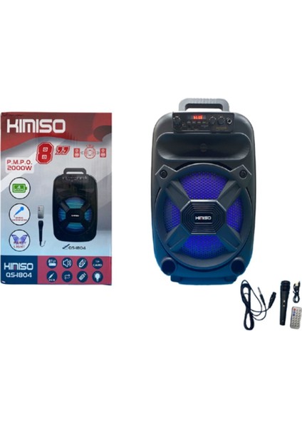 Platoon PL-4530 Bt USB Sd Aux 8 Inç Mikrofonlu Anfi Yüksek Ses Taşınabilir Rgb Işıklı Hoparlör modelleri