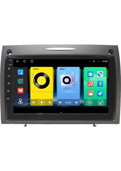 Mercedes Slk (2004-2011) Android 12 Carplay Navigasyon Multimedya - 2gb Ram 16GB HDD