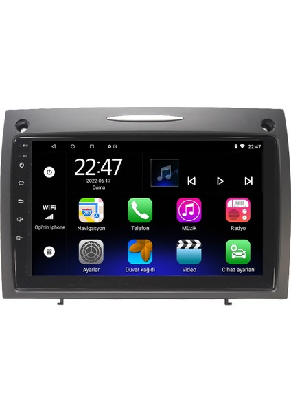 Mercedes Slk (2004-2011) Android 12 Carplay Navigasyon Multimedya - 2gb Ram 32GB HDD