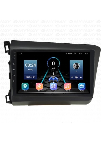 Honda Civic Fb7 (2012-2015) Android 12 Carplay Navigasyon Multimedya - 8gb Ram 128GB HDD