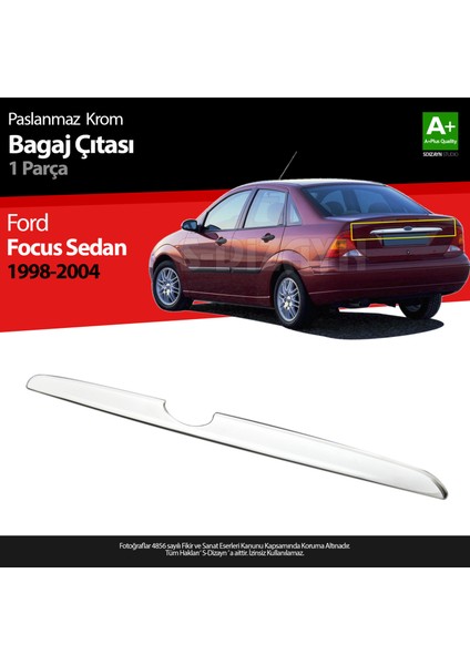 Ford Focus 1 SD Krom Bagaj Çıtası 1998-2005