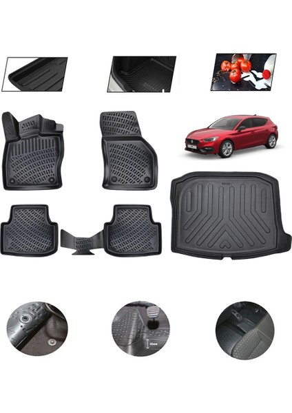 Seat Leon Manuel 2021 Model 4d Bagaj Paspas Set