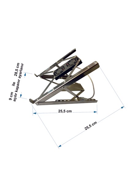 SAKOYA LAPTOP FANLI SOĞUTUCU STAND  2F S 202302