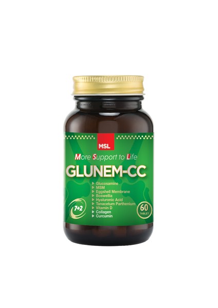 Glunem CC Glukozamin Collagan Curcumin 60 Tablet