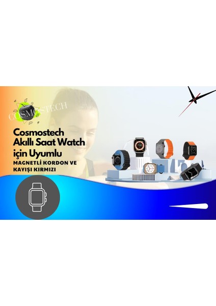 Akıllı Saat Watch için Uyumlu 42MM 44MM 45MM 49MM 1/2/3/4/5/6/se/7/8/ultra Magnetli Kordon ve Kayışı Pudra Pembe(Turuncu) fiyatları