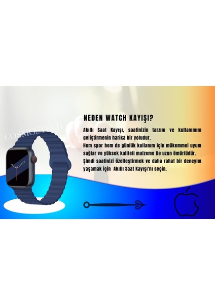 Akıllı Saat Watch için Uyumlu 42MM 44MM 45MM 49MM 1/2/3/4/5/6/se/7/8/ultra Magnetli Kordon ve Kayışı Pudra Pembe(Turuncu) indirimleri