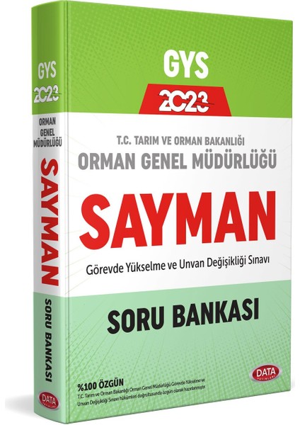 2023 GYS Orman Genel Müdürlüğü Sayman Görevde Yükselme Sınavı Soru Bankası