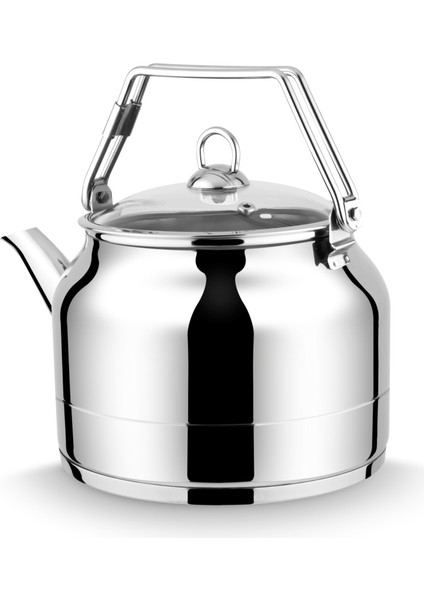Ayperi 3,5 Litre Üstten Metal Kulplu Demlik