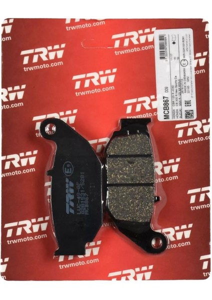 MCB867 Honda Cbr 125 Ön Fren Balatası