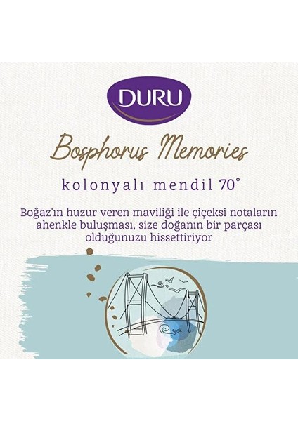 Kolonyalı Mendil Bosphorus Memories 50 Adet modelleri