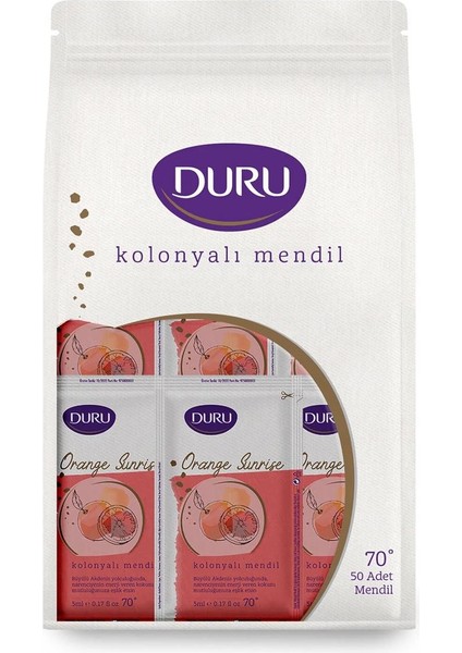 Kolonyalı Mendil Orange Sunrise 50 Adet fiyatları
