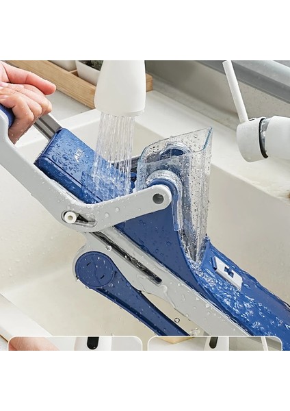 Mavi Çok Fonksiyonlu Mutfak Dilimleme Sebze Kesici Kıyıcı Patates Patates Kızartması Dilimleme Pişirme Gadge Paslanmaz Çelik Bıçak Aksesuarları (Yurt Dışından) fırsatları