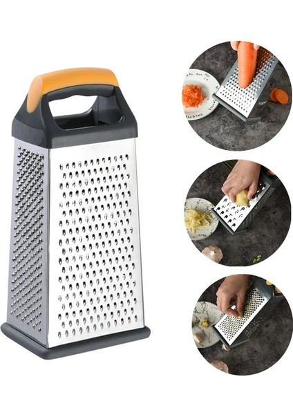 Altın 9-Inch Dört Taraflı Peynir Rende Sebze Paslanmaz Çelik Sarımsak Zencefil Planya Meyve Kesici Mutfak Doğrayıcı Pişirme Gereçleri (Yurt Dışından) fiyatları