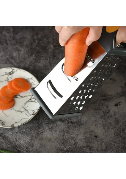 Altın 9-Inch Dört Taraflı Peynir Rende Sebze Paslanmaz Çelik Sarımsak Zencefil Planya Meyve Kesici Mutfak Doğrayıcı Pişirme Gereçleri (Yurt Dışından) fırsatları