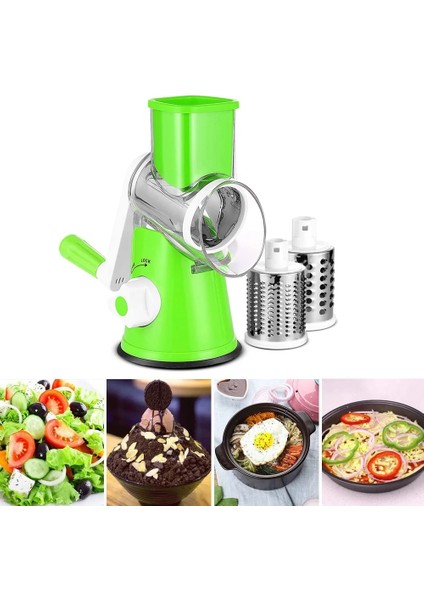 Kırmızı Sebze Dilimleme Manuel Döner Peynir Rende Çok Fonksiyonlu Döner Mandoline Sebze Kesici Patates Dilimleme Mutfak Gadget'ı (Yurt Dışından)