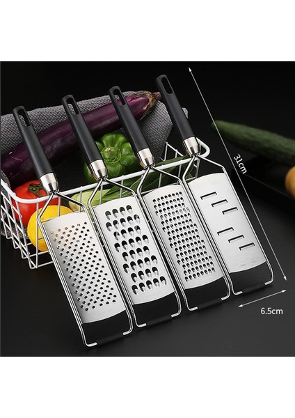 C 304 Paslanmaz Çelik Peynir Limon Zester Mutfak Rende Sebze Patates Zencefil Dilimleme Gıda Kesici Mutfak Aksesuarları (Yurt Dışından)