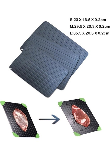 M 1 Adet Hızlı Buz Çözme Tepsisi Çözülme Dondurulmuş Gıda Et Meyve Hızlı Buz Çözme Plaka Levha Buz Çözme Mutfak Gadget Aracı (Yurt Dışından)