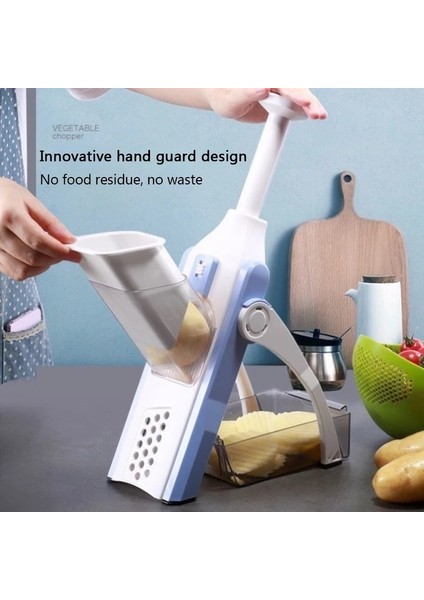 Yeşil Çok Fonksiyonlu Sebze Kesici Güvenli Mandoline Mutfak Dilimleme Salata Kıyıcı Patates Dilimleme Patates Kızartması Kesici Pişirme Gadget (Yurt Dışından) modelleri