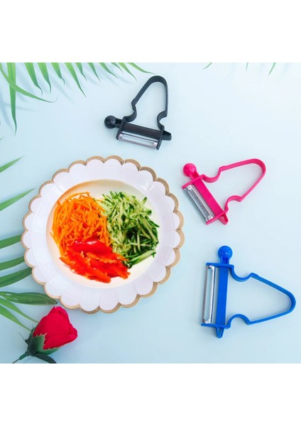 Style3 3 Adet Dilimleyici Parçalayıcı Soyucu Julienne Kesici Çok Soyma Paslanmaz Rende Mutfak Gereçleri Sihirli Üçlü Soyucu Seti (Yurt Dışından)