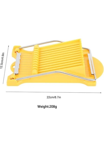 Açık Sarı Öğle Yemeği Et Yumurta Kesici Paslanmaz Çelik Çok Fonksiyonlu Gıda Muz Peynir Çilek Dilimleme Mutfak Gadget (Yurt Dışından)