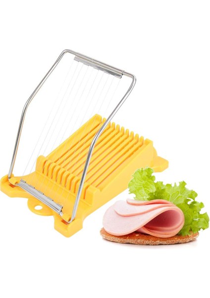Açık Sarı Öğle Yemeği Et Yumurta Kesici Paslanmaz Çelik Çok Fonksiyonlu Gıda Muz Peynir Çilek Dilimleme Mutfak Gadget (Yurt Dışından)
